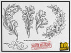 Neo-nouveau, Art Nouveau creative kit – 100 Procreate Stamps