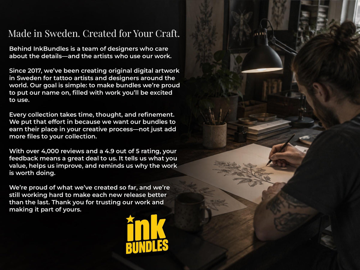 Procreate, Traditional Bears Tattoo flash art , 36 Unique references for Procreate, Outlined tattoo stencil art