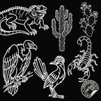 Wild West Tattoo Stencils Bundle - 200+ Procreate Stamps