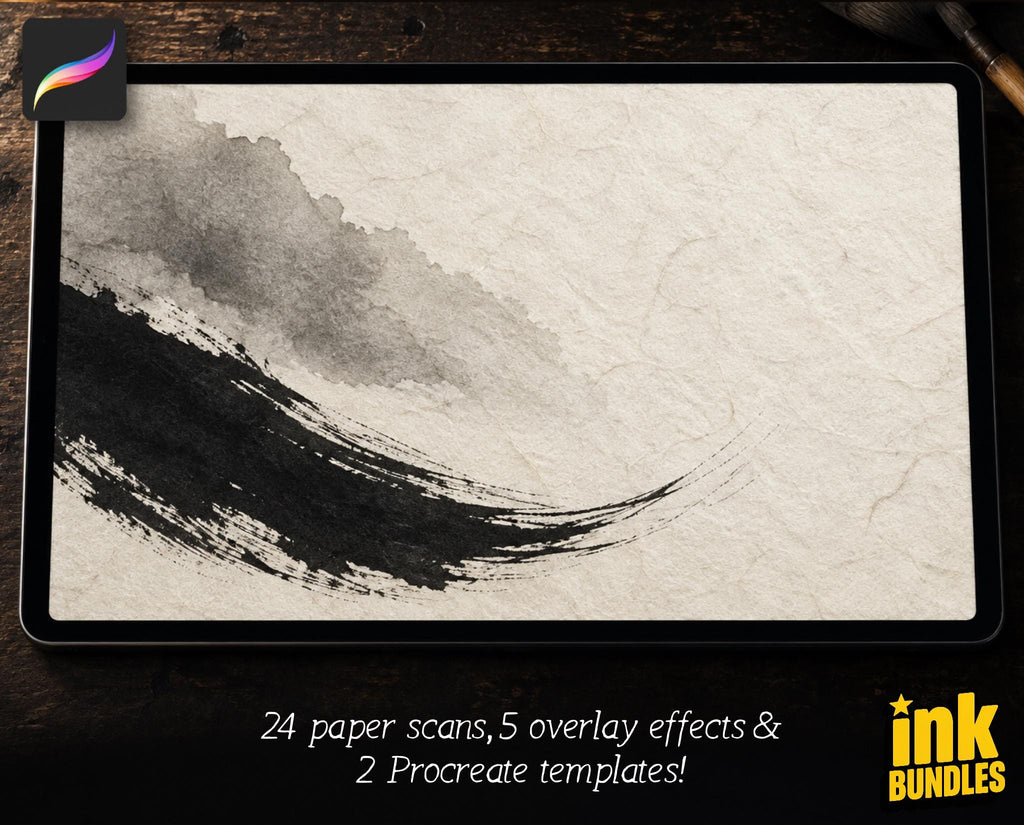 Japanese Calligraphy, custom made brushes for Procreate