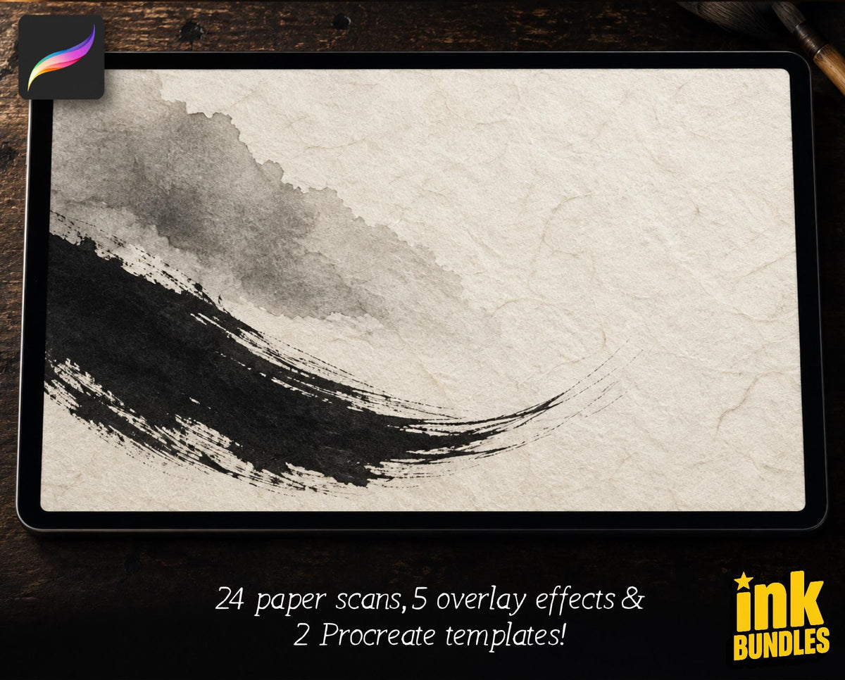 Japanese Calligraphy, custom made brushes for Procreate