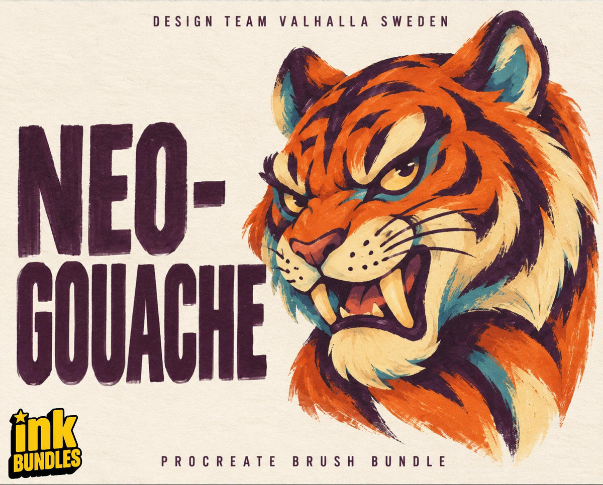 Neo-Gouache – 40 Brushes, Canvases & Sketchbook