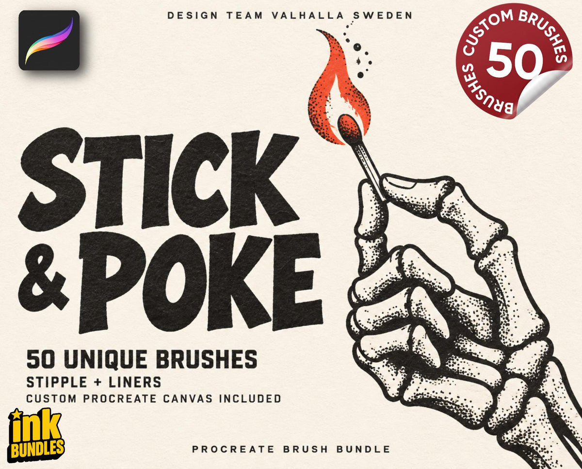 Stick n Poke – Procreate Brushes