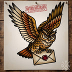Procreate, Traditional Owls Tattoo flash art , 37 Unique references for Procreate, Outlined tattoo stencil art