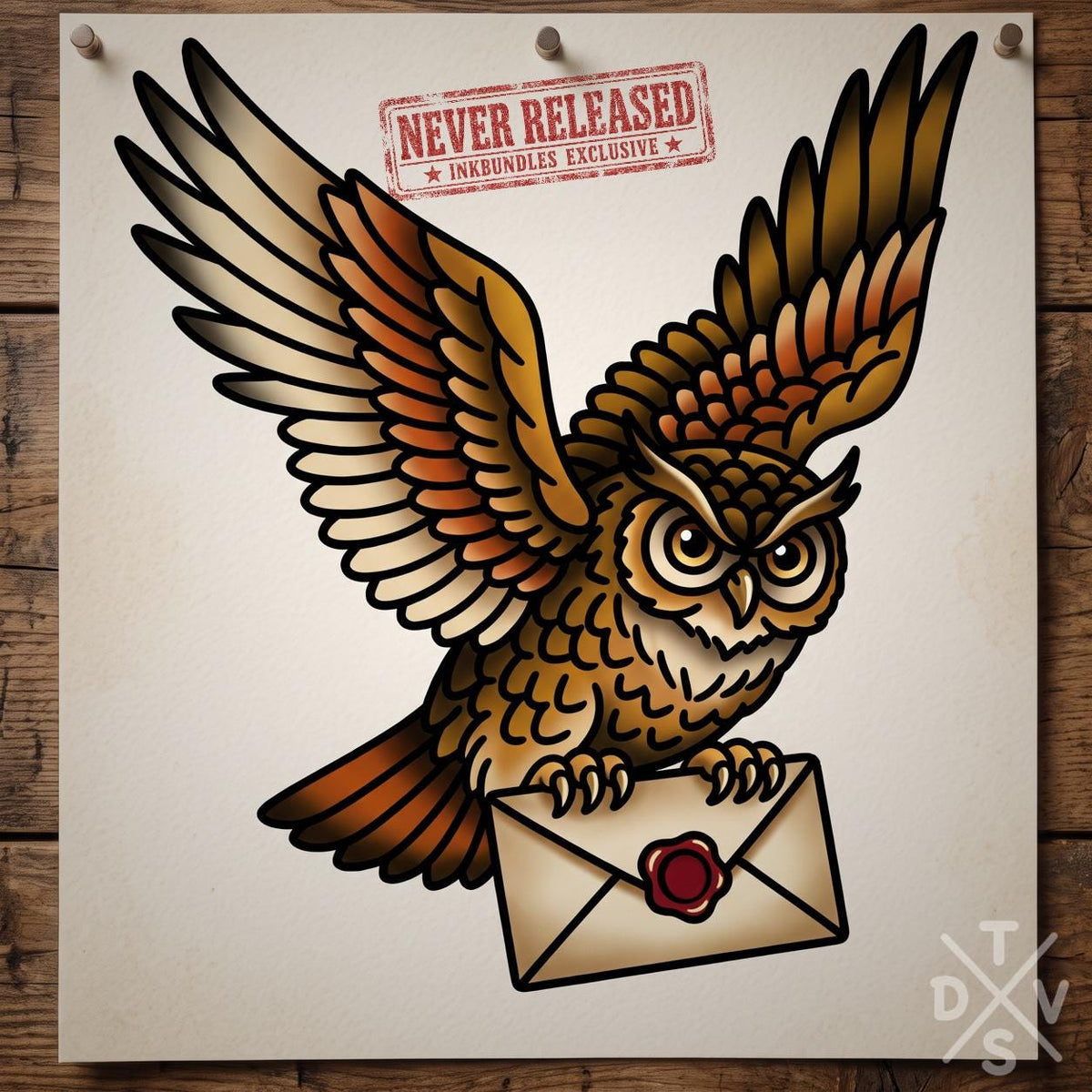 Procreate, Traditional Owls Tattoo flash art , 37 Unique references for Procreate, Outlined tattoo stencil art
