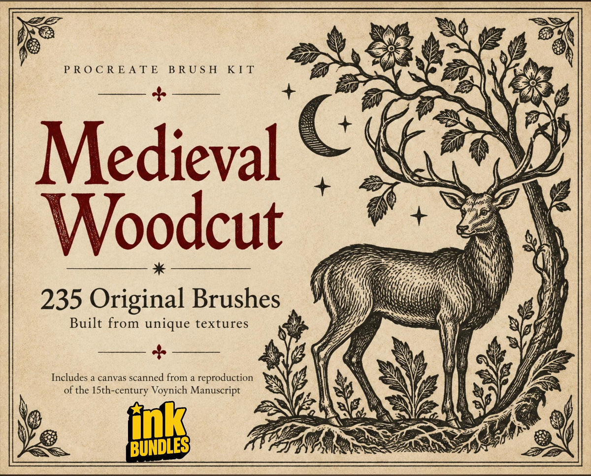 Medieval Ink – 235+ Procreate Brushes