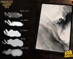 Japanese Calligraphy, custom made brushes for Procreate