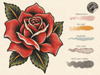 Tattoo Flash Painter – Procreate Watercolor Brushes & Canvases