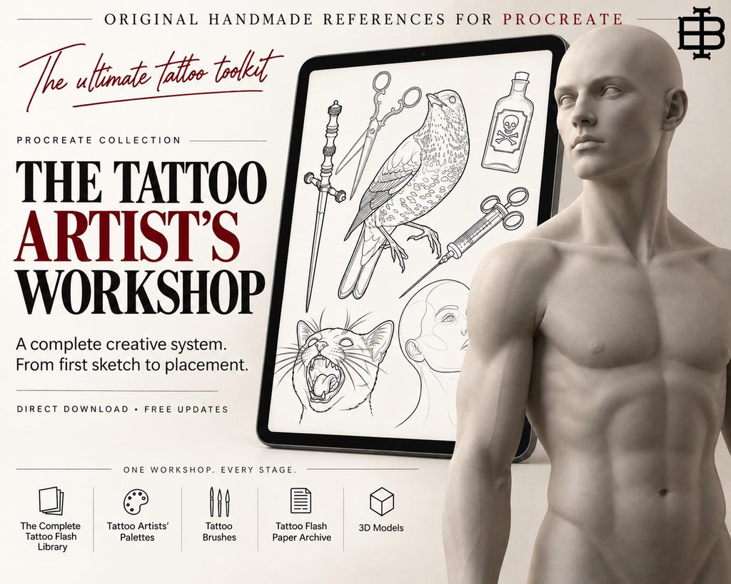 The Tattoo Artists Workshop | Ultimate Procreate Tattoo Toolkit