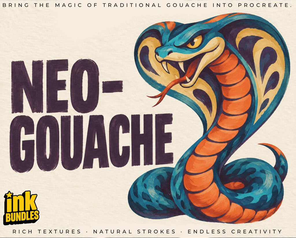 Neo-Gouache – 40 Brushes, Canvases & Sketchbook