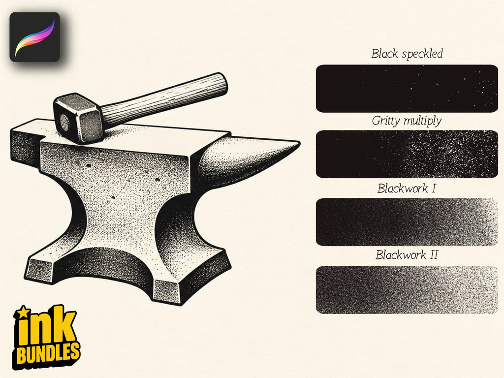 Dynamic Blackwork Shader – Procreate Brushes