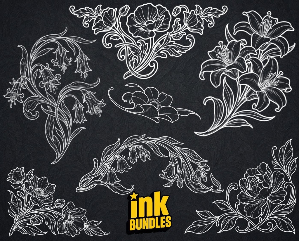1700+ The Tattoo Art Toolkit 2.0 — Procreate Stencils & References | Neo‑Traditional Semi‑Real Assets