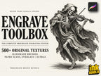 Procreate The Engrave Toolbox & Vintage Press, 500+ Original Procreate Brushes