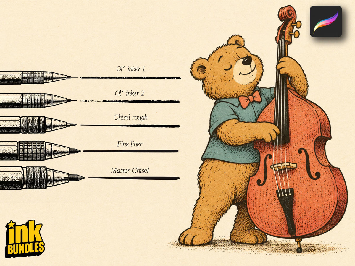 Retro Tones – 100+ Procreate Brushes