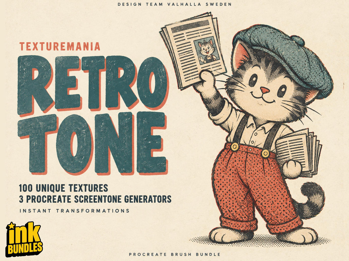 Retro Tones – 100+ Procreate Brushes