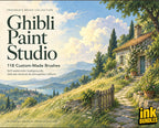 Ghibli paint studio, custom made brushes for Procreate