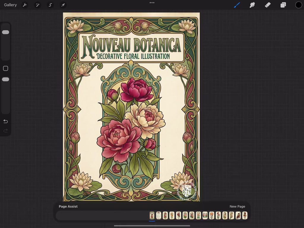 Flower Tattoo Stencils Bundle - 102+ Procreate Stamps