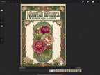 Flower Tattoo Stencils Bundle - 102+ Procreate Stamps