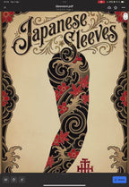 Japanese Traditional Sleeves, 4 irezumi bundles, sleeve stencils, Pdf, png & Procreate design bundle