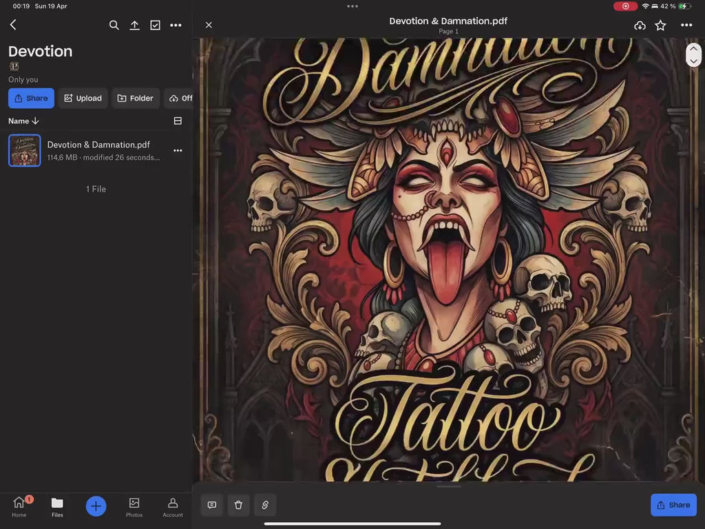 Neo Traditional Tattoo Flash PDF eBook | Neo-Traditional Sketch book | Neotrad References & Inspiration
