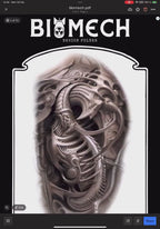 Procreate 500+ Original Biomech Designs, stencils & flash, Custom tattoo Art