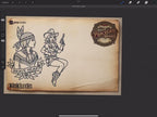 Traditional Pinup Design kit - Procreate & PNG | 170+ Classic old-scool , stencils ( digital download ) Tattoo Flash Art