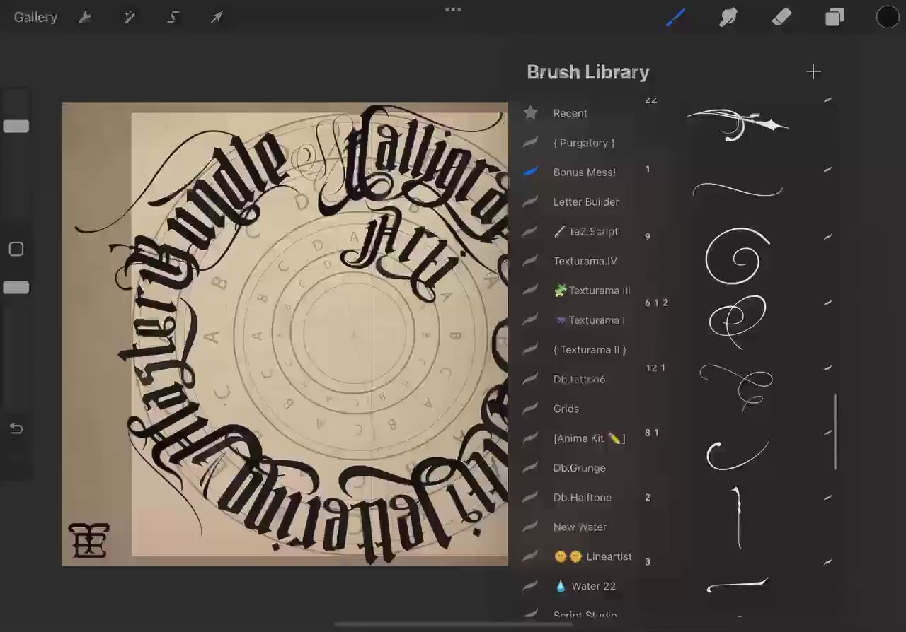 Master calligraphy - handmade, custom construction kit