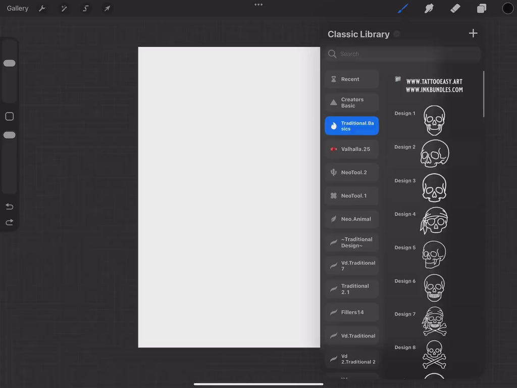 Procreate 70 Traditional Basics | Procreate Brushset | direct download | DTV Sweden Basics