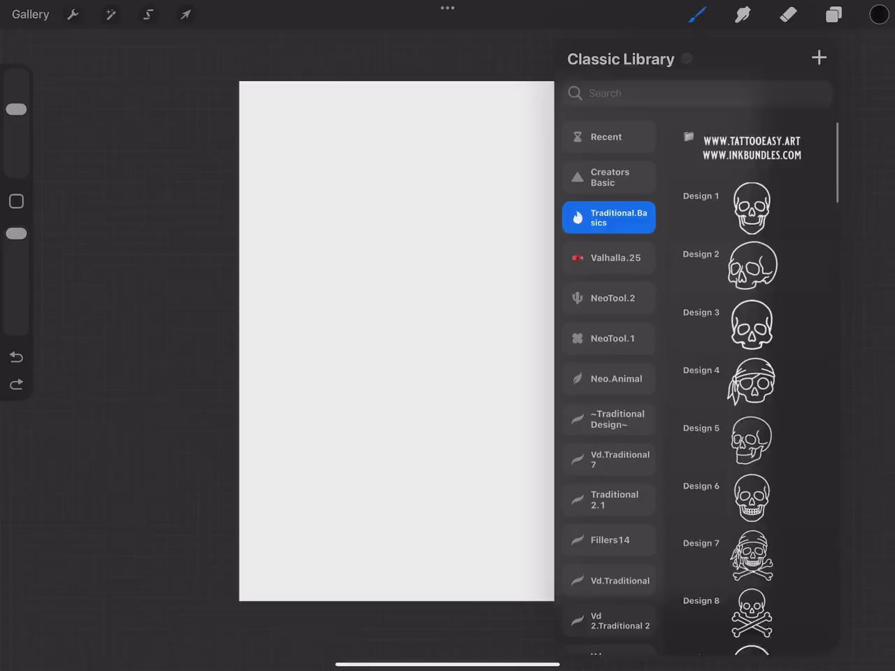 Procreate 70 Traditional Basics | Procreate Brushset | direct download | DTV Sweden Basics