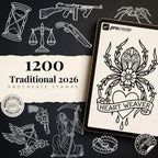 1200 Traditional 2026 Procreate Stamps